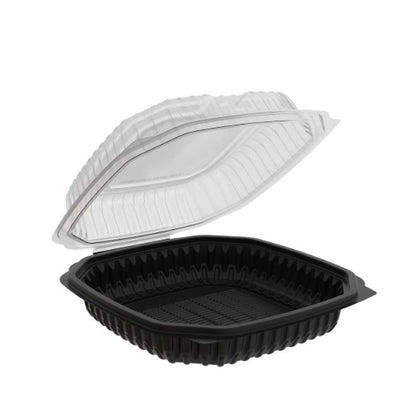 Watson Distributing 9" x 9" Clamshell Mfpp Container 1-Compartment Hinged Lid 150/Case