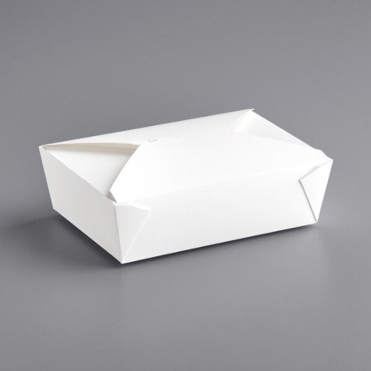 Watson Distributing #3 Take-Out Container Microwaveable Folded Paper 7-3/4" X 5-1/2" X 2-½" 200/Case