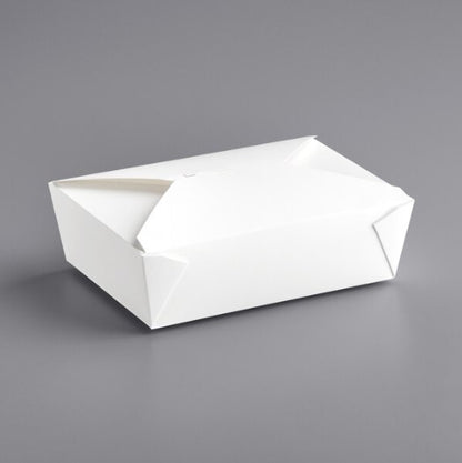 Watson Distributing #3 Take-Out Container Microwaveable Folded Paper 7-3/4" X 5-1/2" X 2-½" 200/Case