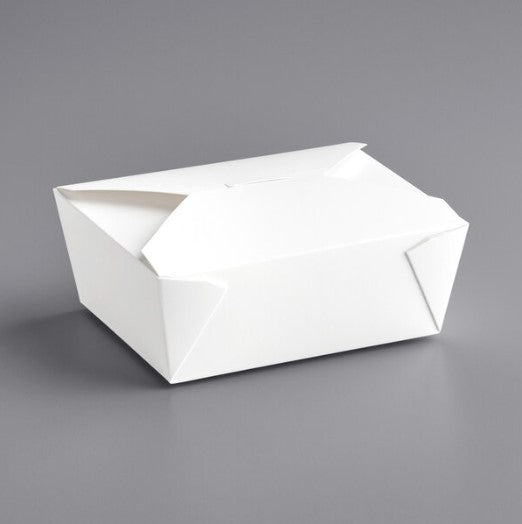 Watson Distributing #8 Take-Out Container Microwaveable Folded Paper 6.75" X 5.5" X 2.5 300/Case