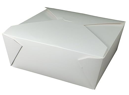 Watson Distributing #8 Take-Out Container Microwaveable Folded Paper 6.75" X 5.5" X 2.5 300/Case