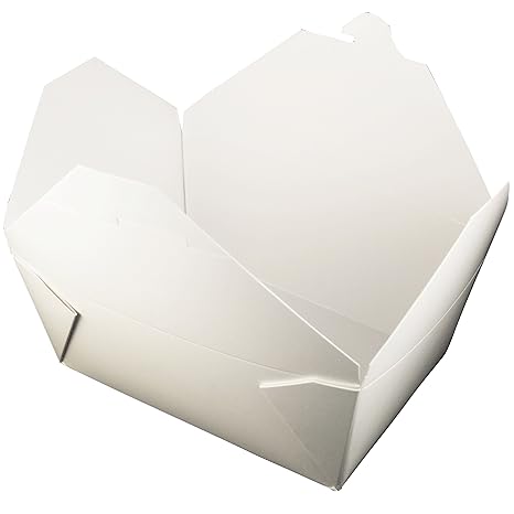Watson Distributing #8 Take-Out Container Microwaveable Folded Paper 6.75" X 5.5" X 2.5 300/Case