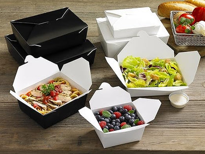 Watson Distributing #8 Take-Out Container Microwaveable Folded Paper 6.75" X 5.5" X 2.5 300/Case