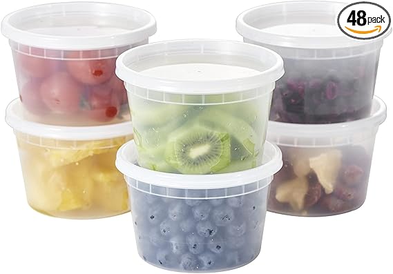 Watson Distributing 16 Oz Translucent Round Deli Container With Lid Combo 240/Case