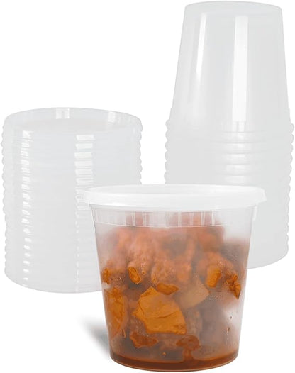 Watson Distributing 24 Oz Translucent Round Deli Container With Pe Lid 240/Case