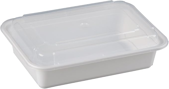 Watson Distributing 38 Oz Rectangular Microwaveable Container With Lid 150/Case