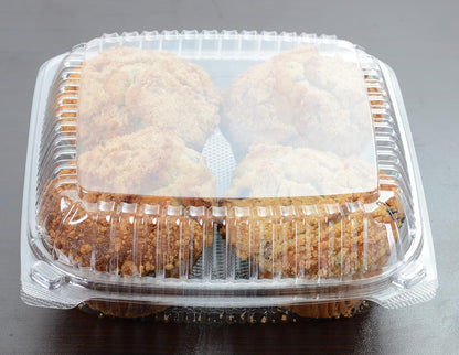 Watson Distributing 8" x 8" x 3" Clamshell Pet Clear Container 200/Case