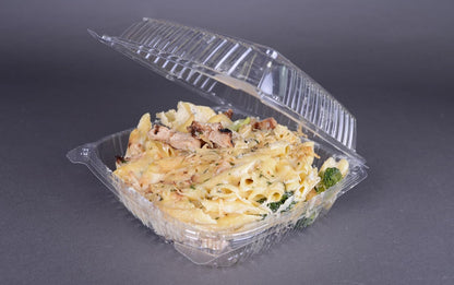 Watson Distributing 8" x 8" x 3" Clamshell Pet Clear Container 200/Case