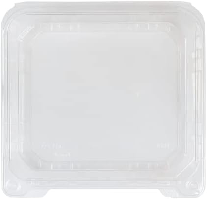 Watson Distributing 8" x 8" Clear 1-Compt Pet Hinged-Lid Container 250/Case