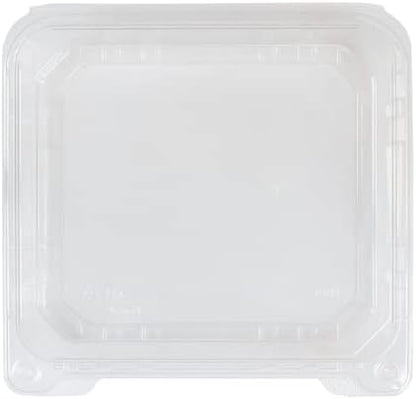 Watson Distributing 8" x 8" Clear 1-Compt Pet Hinged-Lid Container 250/Case