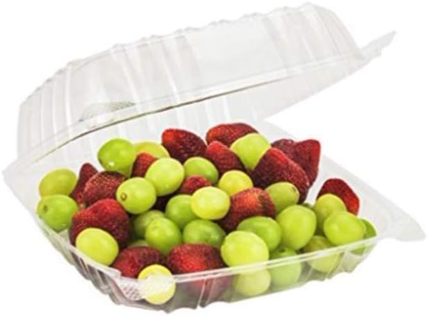 Watson Distributing 7.5" x 7.5" Clamshell Tfpp Container 1-Compartment Center Slide 150/Case