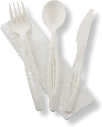 Watson Distributing Heavy Weight Cutlery Set Cpla White 6-1/2" 250/Case