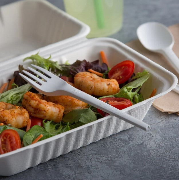 Watson Distributing Heavy Duty Disposable Fork White 6.5 Inch - 300/Case