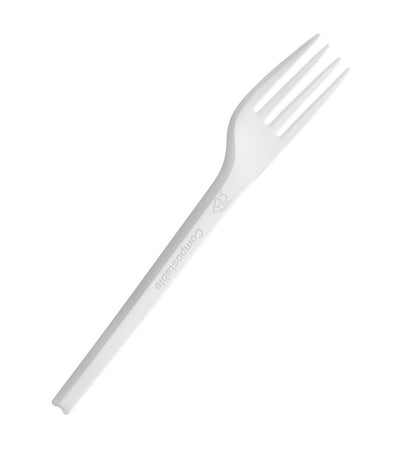 Watson Distributing Heavy Duty Disposable Fork White 6.5 Inch - 100/Case