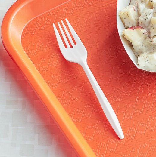 Watson Distributing Medium Weight Plastic Fork White 1000/Case