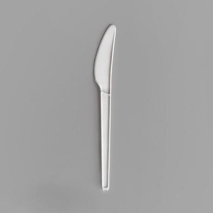 Watson Distributing Heavy Weight Plastic Knife White 6-1/2" 1000/Case