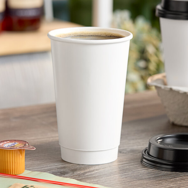Watson Distributing 16 oz Double Wall Insulated Leak-Free Paper Cup - 500