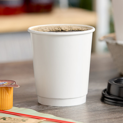 Watson Distributing 8 oz Premium Double Wall Leak-Free Paper Cup - 500 Count