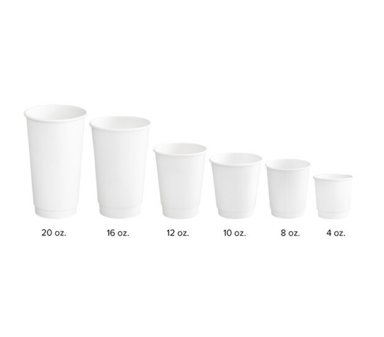 Watson Distributing 8 oz Premium Double Wall Leak-Free Paper Cup - 500 Count