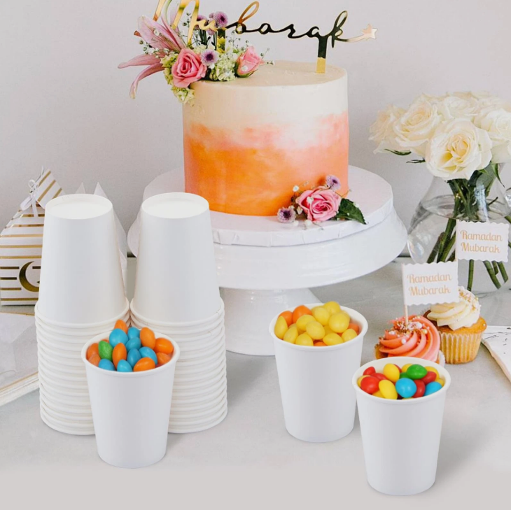 Watson Distributing 8 oz Premium Single Wall Leak-Free Paper Cup - 1000 Count