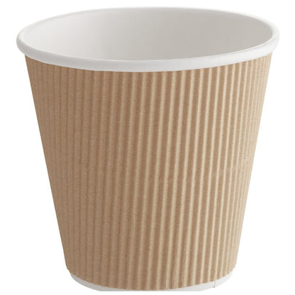 Watson Distributing 8 oz Ripple Insulated Double Wall Leak-Free Paper Cup 150/Case