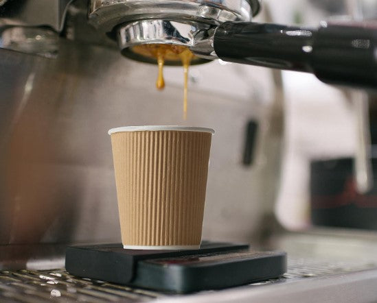 Watson Distributing 8 oz Ripple Insulated Double Wall Leak-Free Paper Cup 150/Case