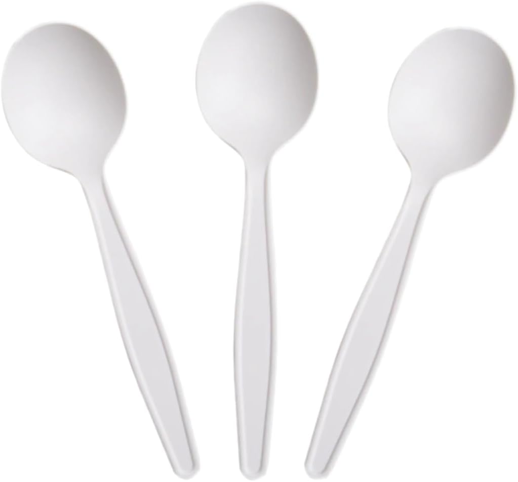 Watson Distributing Disposable Soup Spoon Tpla White 6" 1000/Case