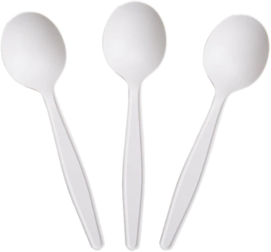 Watson Distributing Disposable Soup Spoon Tpla White 6" 1000/Case