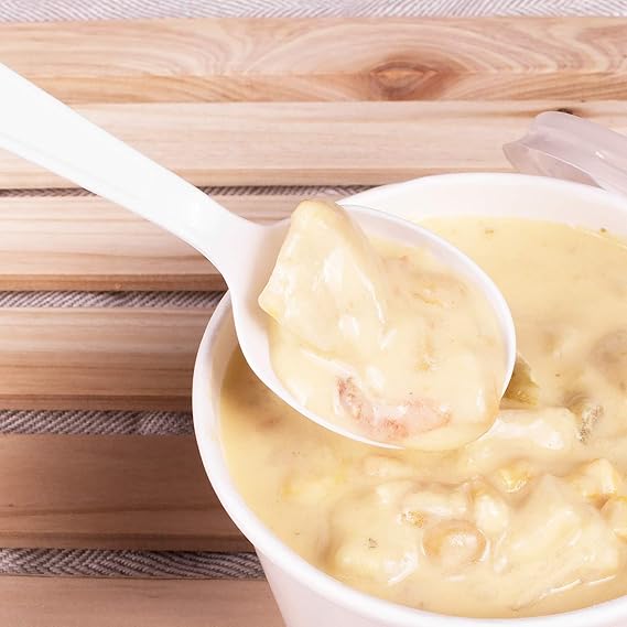 Watson Distributing Extra Heavy Weight Plastic Soup Spoons Pp White 1000/Case