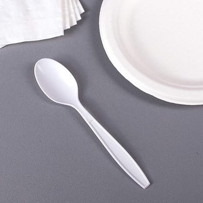 Watson Distributing Extra Heavy Weight Teaspoon Plastic Pp White 1000/Case