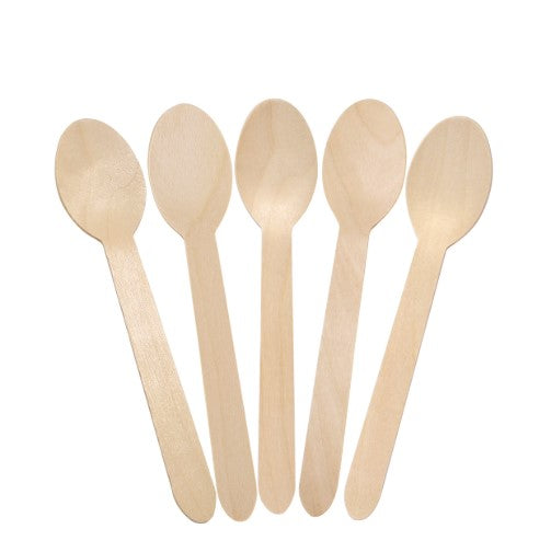 Watson Distributing Natural Wooden Spoon 6.25" 1000/Case