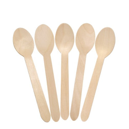 Watson Distributing Natural Wooden Spoon 6.25" 1000/Case