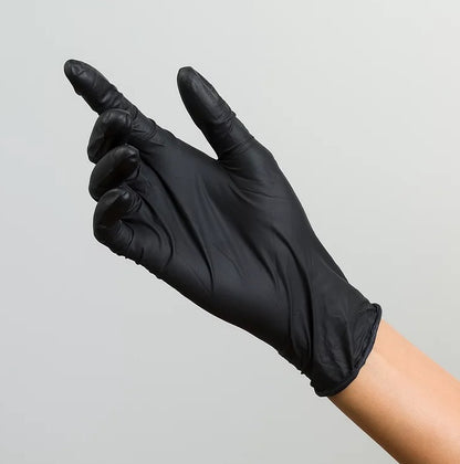 Watson Distributing X-Large Black Nitrile Gloves Soft, Powder Free, 10 Boxes of 100 (1000/Case)