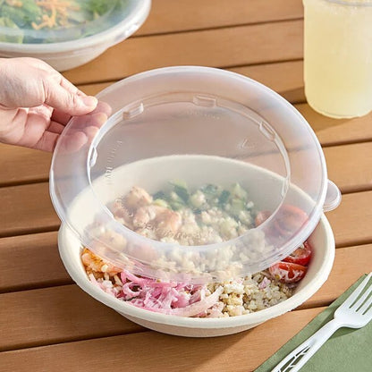 Watson Distributing Clear Flat Lid For 24 To 32 Oz Microwaveable Flat Round Bowl 300/Case