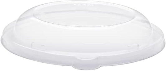 Watson Distributing 24-40 Oz Flat Top Dome Lid No Hole Pet Clear 300/Case