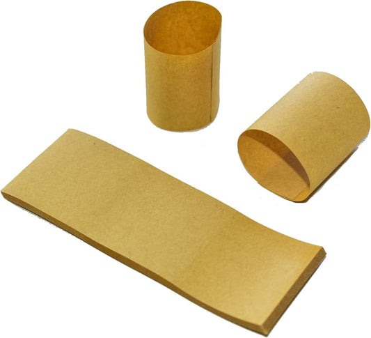 Watson Distributing Natural Kraft Self-Adhering Paper Napkin Band 4.25" x 1.5" 2000/Case