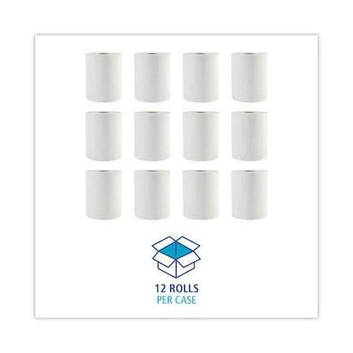 Watson Distributing Paper Towel - White - 7.7" X 600' 12 Rolls/Case