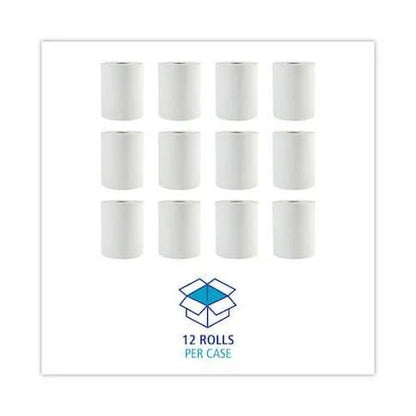 Watson Distributing Paper Towel - White - 7.7" X 600' 12 Rolls/Case