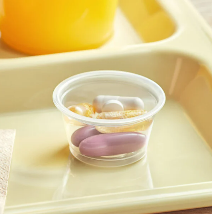 Watson Distributing 0.75 Oz Portion Cup with Lids Clear 2500/Case