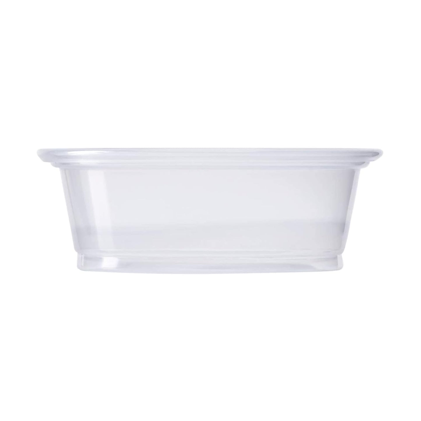 Watson Distributing 1 Oz Portion Cup with Lids Clear 2500/Case