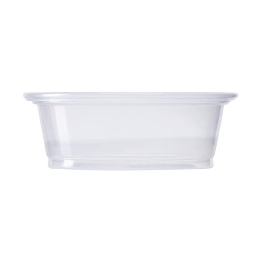 Watson Distributing 1.5 Oz Portion Cup with Lids Clear 2500/Case