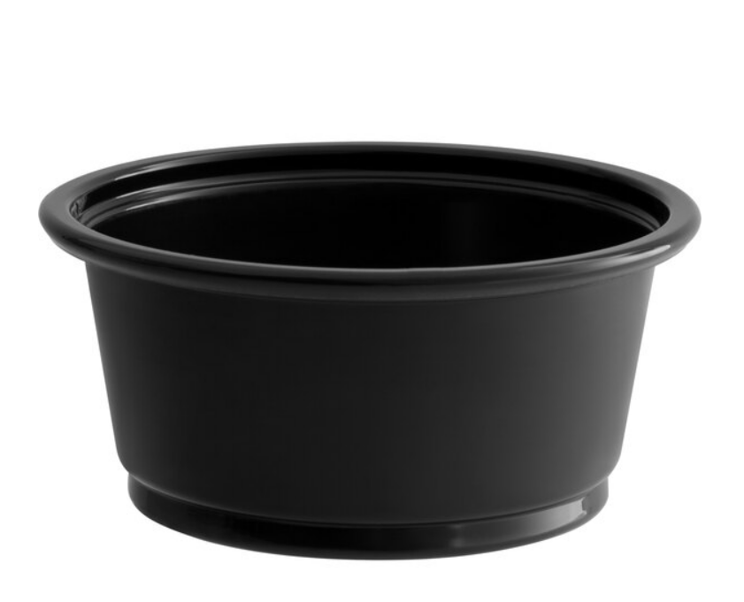 Watson Distributing 2 Oz Portion Cup Black Pp 2500/Case