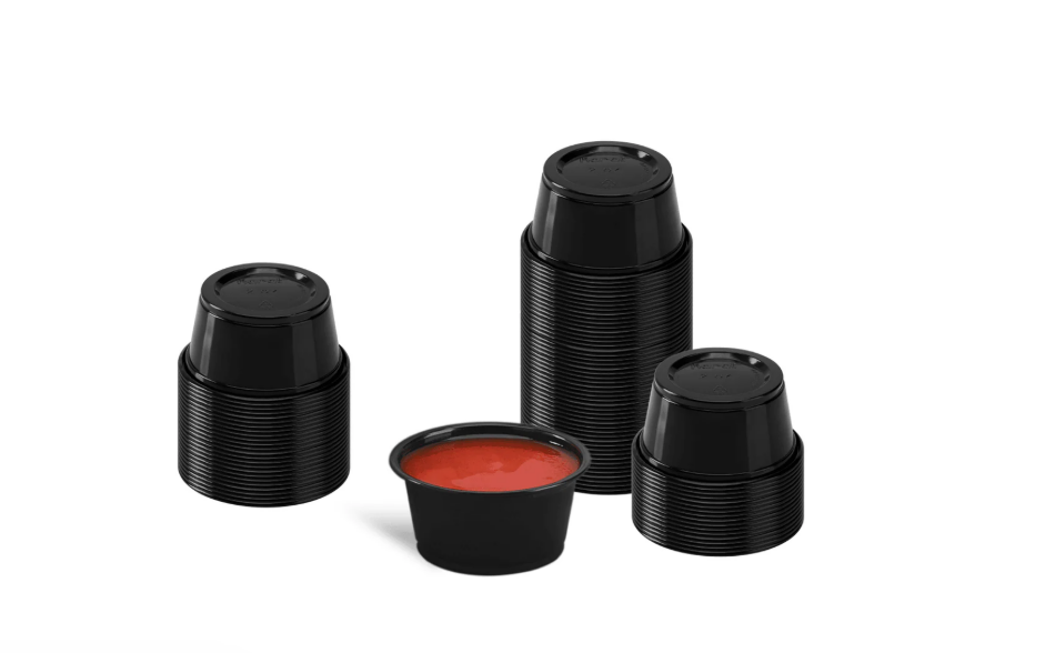 Watson Distributing 2 Oz Portion Cup Black Pp 2500/Case