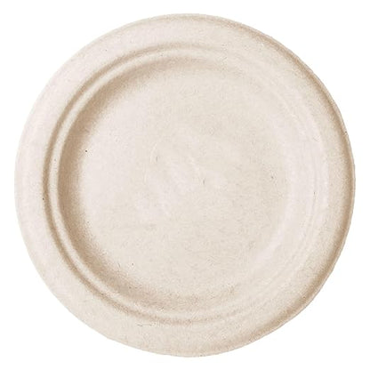 Watson Distributing 6" Disposable Plate Round Bagasse 1000/Case