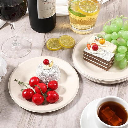 Watson Distributing 6" Disposable Plate Round Bagasse 1000/Case