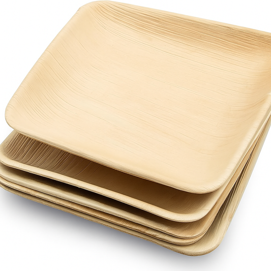 Watson Distributing 8" Palm Leaf Square Plates 50/Pack 100/Case