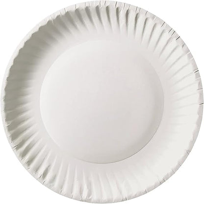 Watson Distributing 9" White Uncoated Paper Plate 1000/Case