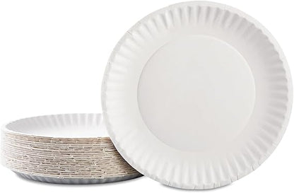 Watson Distributing 9" White Uncoated Paper Plate 1000/Case