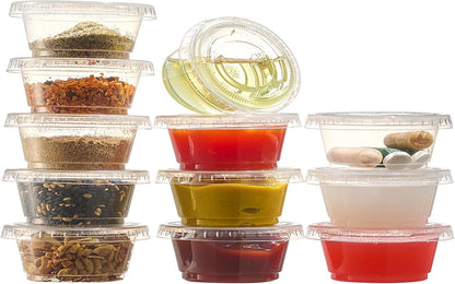 Watson Distributing 3.25-4 Oz Portion Cup Lid Clear Pp 2500/Case