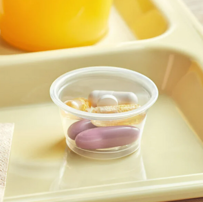 Watson Distributing 0.75-1 Oz Portion Cup Lid Clear Plastic 2500/Case